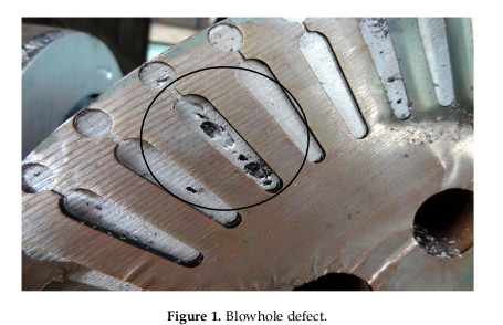 Casting Void in Rotor, Very common Defect
