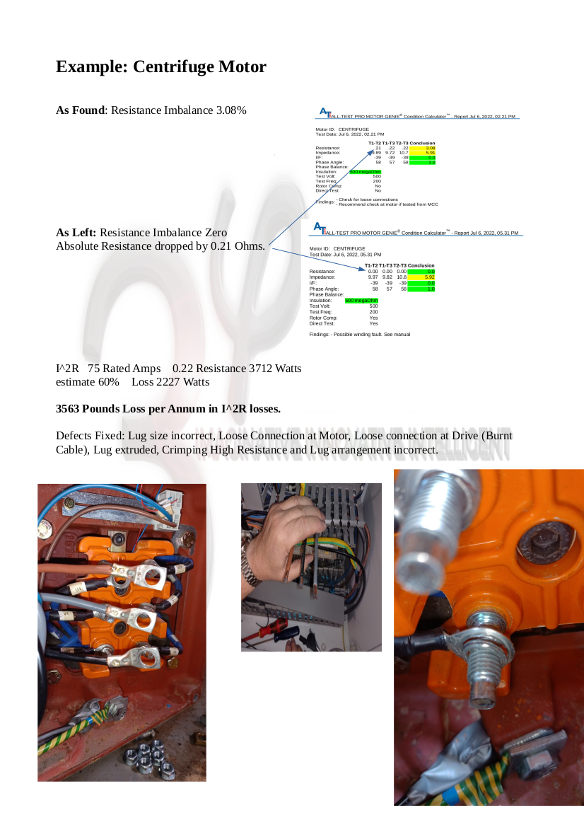 Electrical Motor Testing Maintenance 