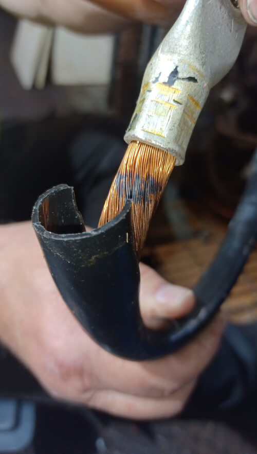 Exit Point of High Frequency Current