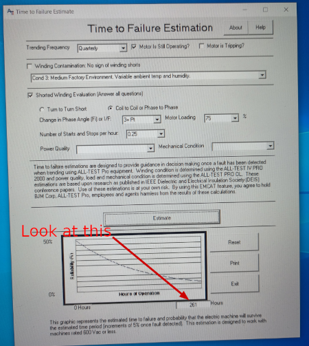 Remaining Motor Life Estimator
