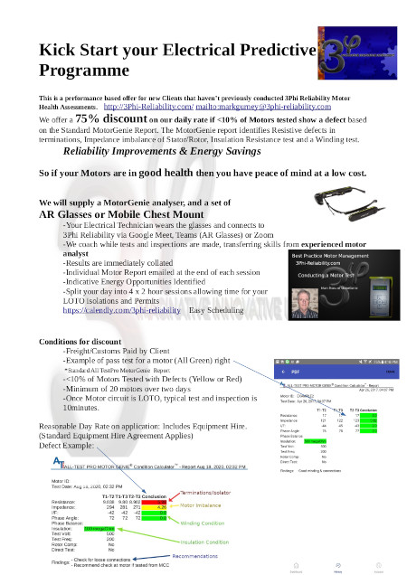 Electrical Predictive Programme spreadsheet